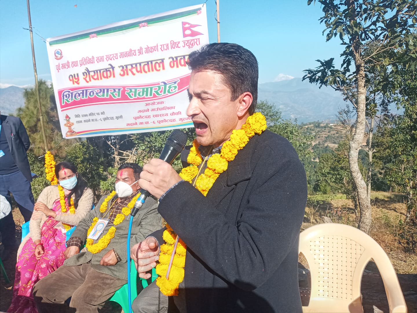 गुल्मीको मदाने गाउँपालिकामा १५ शैयाको अस्पताल शिलान्यास